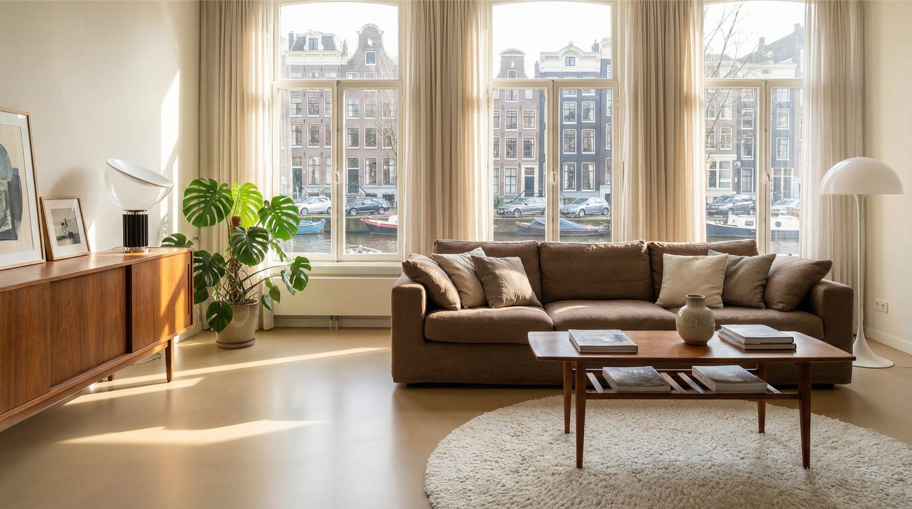 Luxe interieur met gietvloer